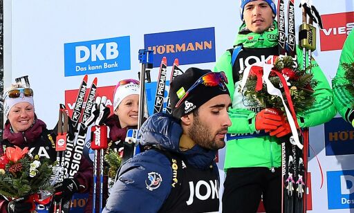 Fourcade gikk under medaljeutdelingen