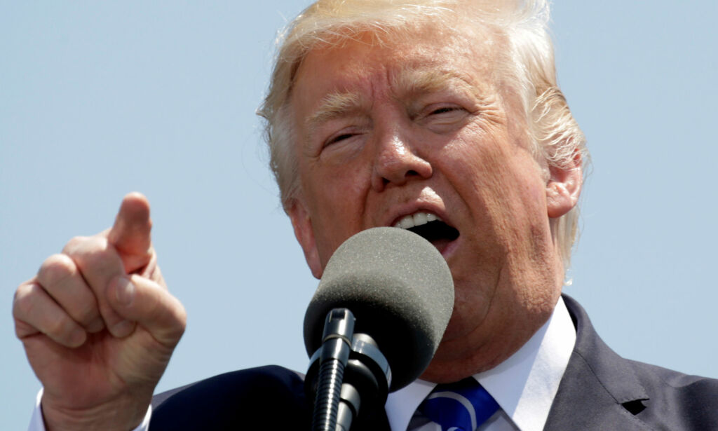 Trump lovet ild og vrede. Nå høyner han