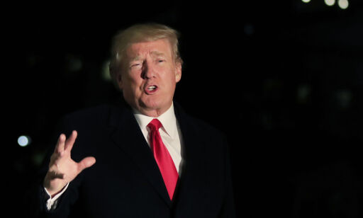 President Donald Trump speaks to reporters upon arrival at the White House in Washington, Friday, Jan. 26, 2018, from the World Economic Forum in Davos, Switzerland. (AP Photo/Manuel Balce Ceneta)