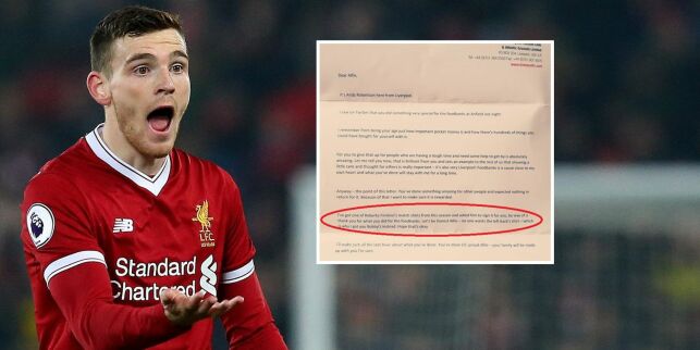 Liverpool-spiller hylles for dette brevet til en sjuåring