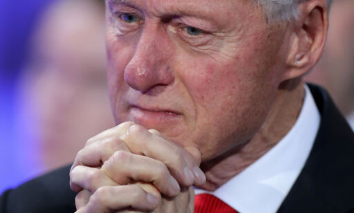 (FILES) In this file photo taken on July 27, 2016 PHILADELPHIA, PA - JULY 28: Former US President Bill Clinton becomes emotional as he listens to his daughter Chelsea Clinton introduce her mother, Democratic presidential nominee Hillary Clinton, on the fourth day of the Democratic National Convention at the Wells Fargo Center, in Philadelphia, Pennsylvania.
Former US president Bill Clinton said he has not spoken to Monica Lewinsky since the revelation of their affair and that while he has apologized to her publicly he does not think a private apology is necessary at this point. / AFP PHOTO / GETTY IMAGES NORTH AMERICA / CHIP SOMODEVILLA