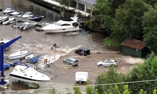Demning brast i Bergen: - Vannet bare fosser ned