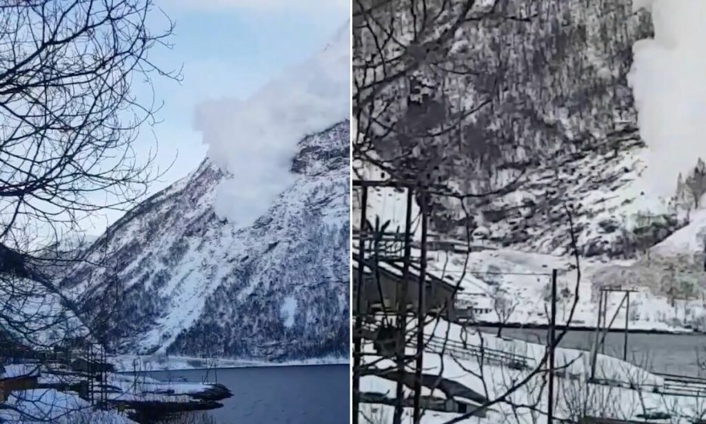 Bussjåfør sekunder fra å bli tatt av skredet: - Griseflaks