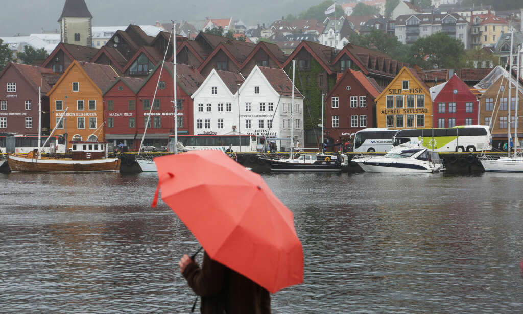 I Bergen har det regnet hver dag hittil i juni